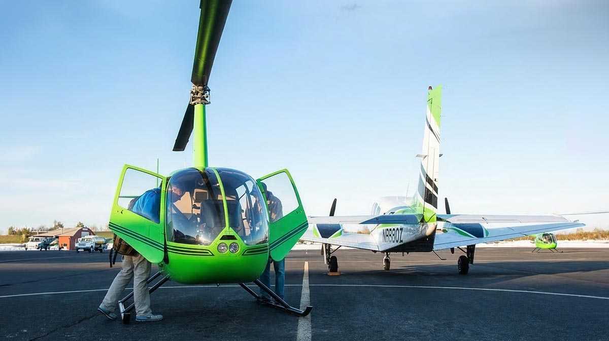 helicopters on ground for blog about How Fixed-Wing Pilots Transition Into Helicopter Careers